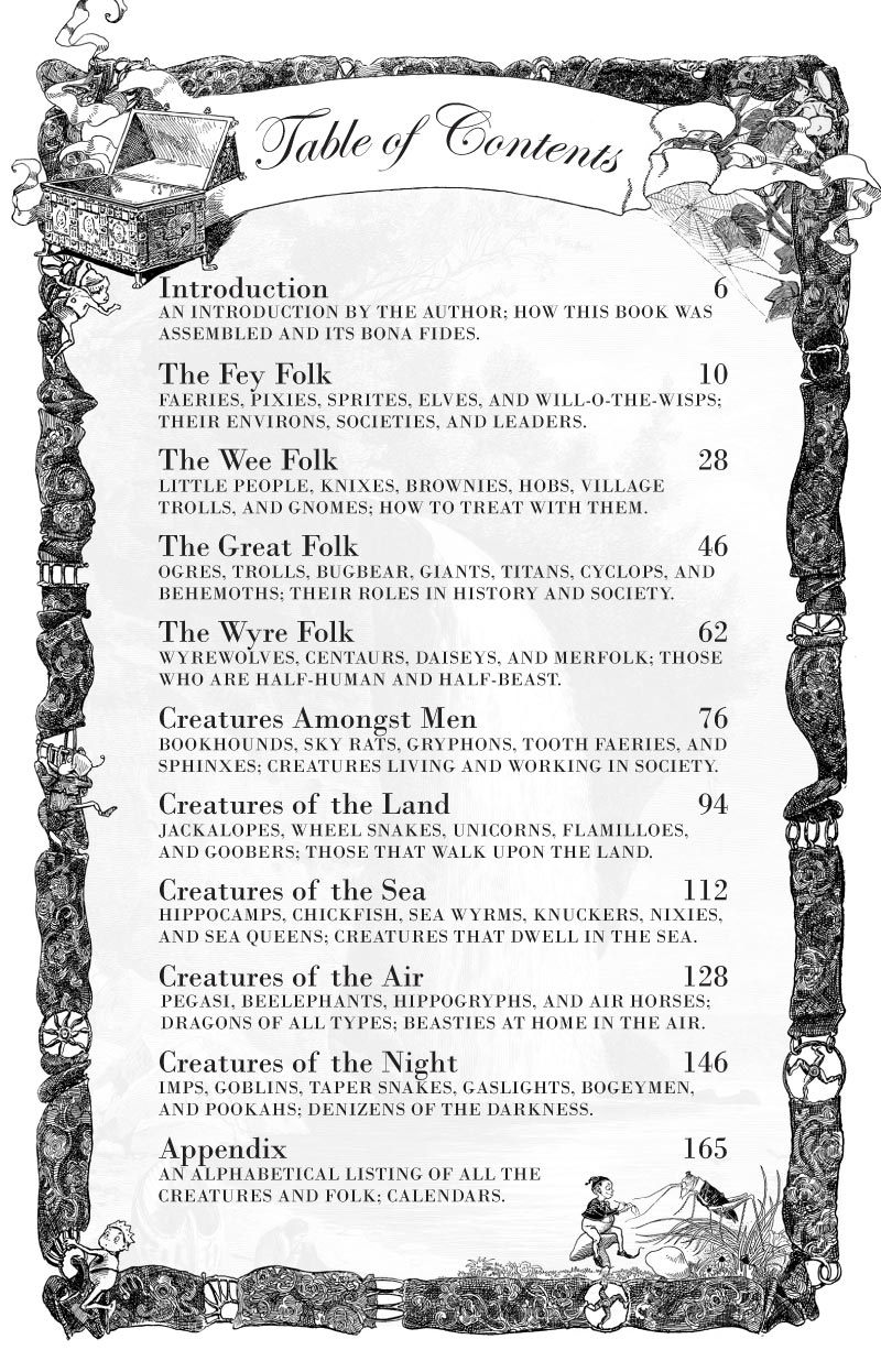 Willoughby's World of Wonder Table of Contents